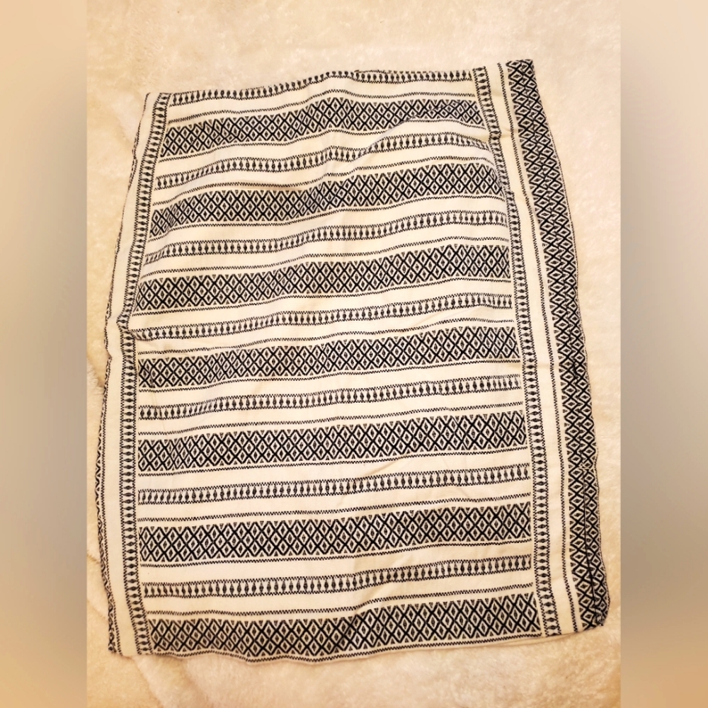 Black and White Pencil Skirt